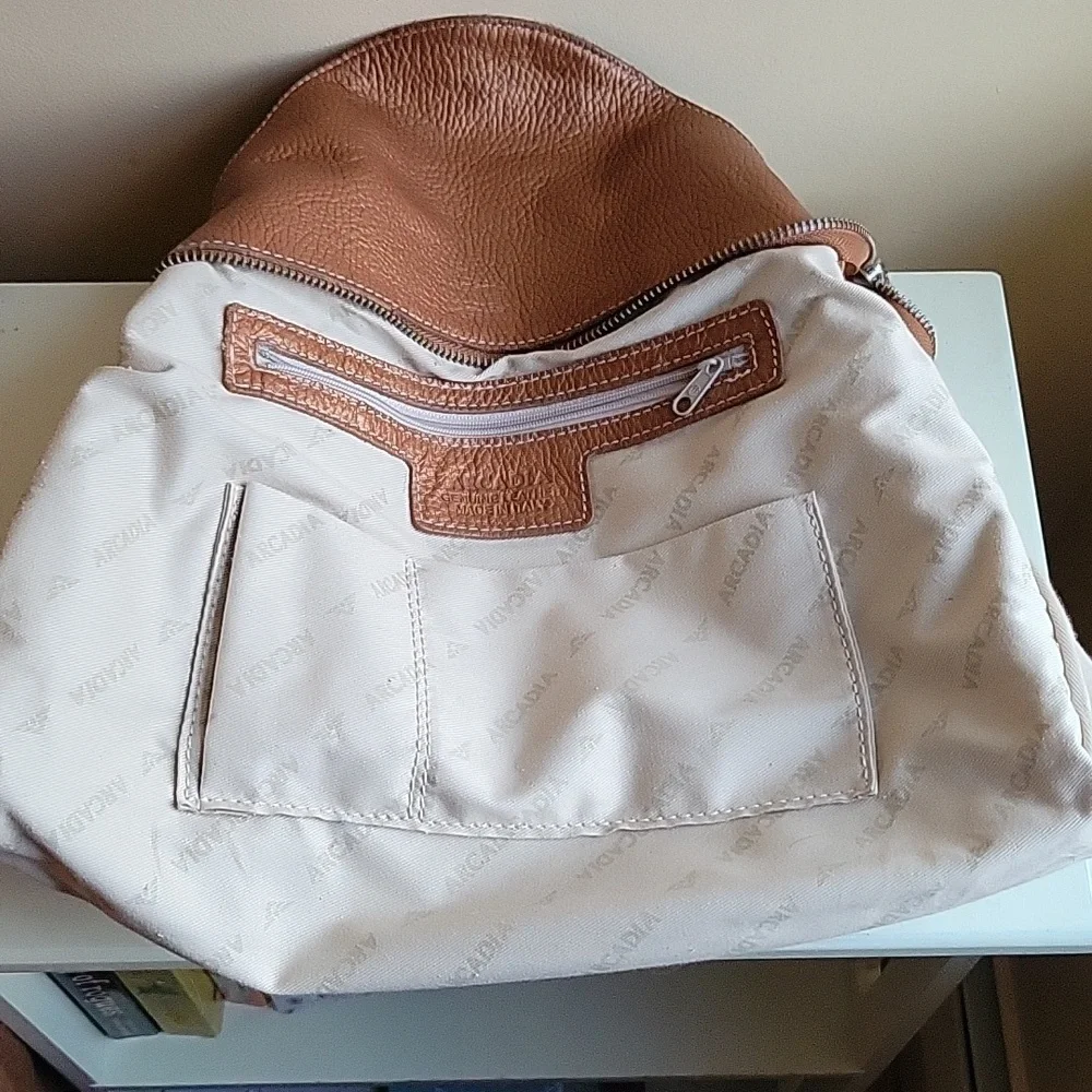 Arcadia Metallic Copper Brown Leather Hobo Bag